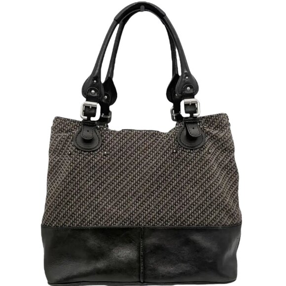 CHLOÉ PADDINGTON TWEED TOTE BAG AUTHENTIC VINTAGE - Picture 4 of 15